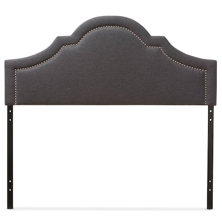 Rita Modern Dark Grey Upholstered Queen Size Headboard